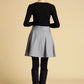 Mini wool skirt black skirt women skirt 0358#