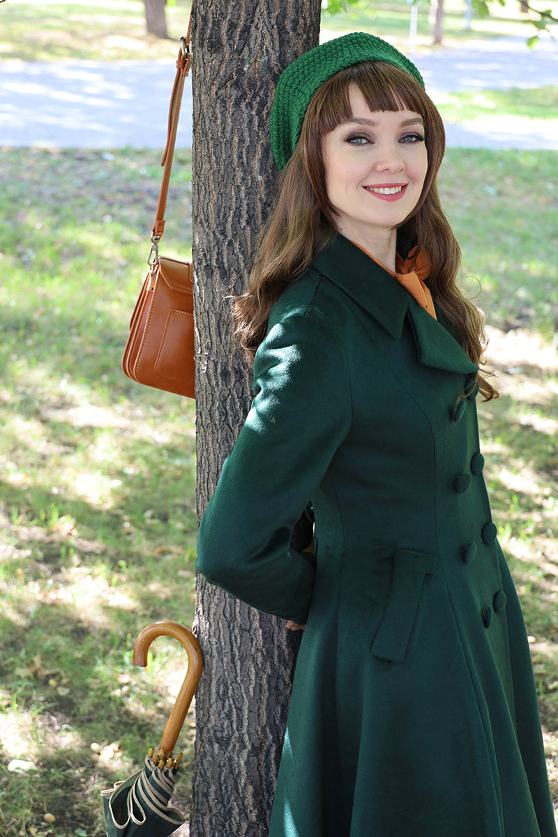 Vintage Inspired Wool Green Coat, Long Wool Coat, Winter Coat Women, Wool  Coat Women, Double Breasted Wool Coat, Custom Coat, Xiaolizi 2398 -   Canada