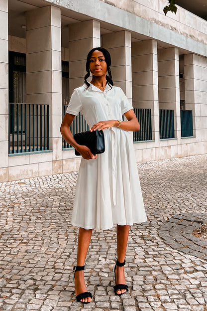 Shirt Dress Front Button White Dress Button Down Fit Flare Shirt Dress Cenia New York Shirt Dress Front Button White Dress Button Down Fit Flare Shirt Dress Cenia New York