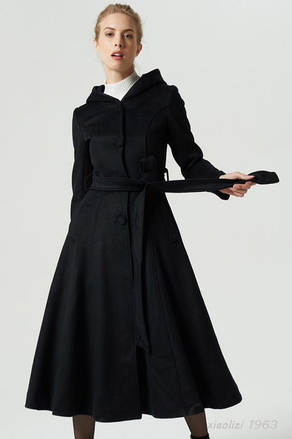 tie belt coat