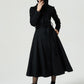 black hooded coat