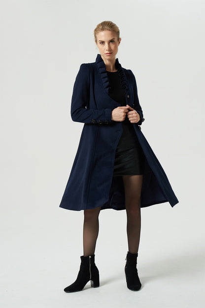 buttoned coat