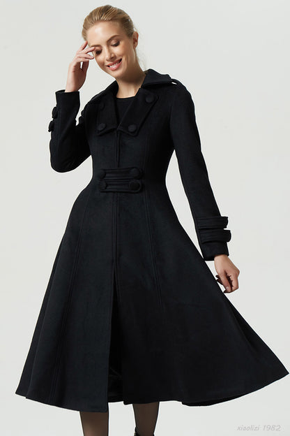 black dress coat