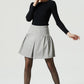 light gray wool skirt