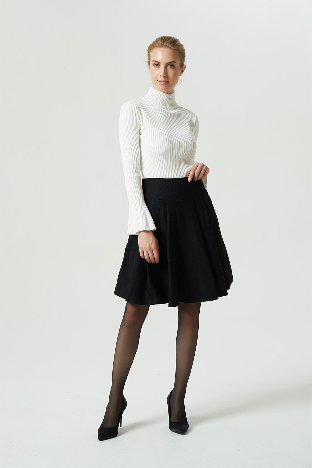 Black skater hotsell skirt ladies