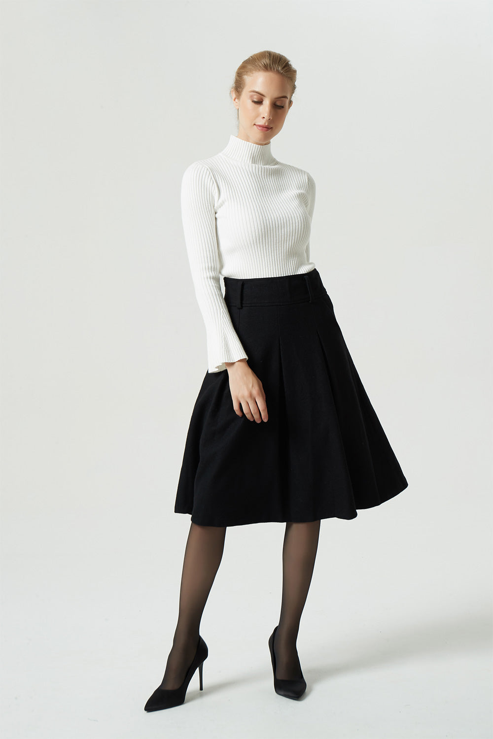 winter wool skirt