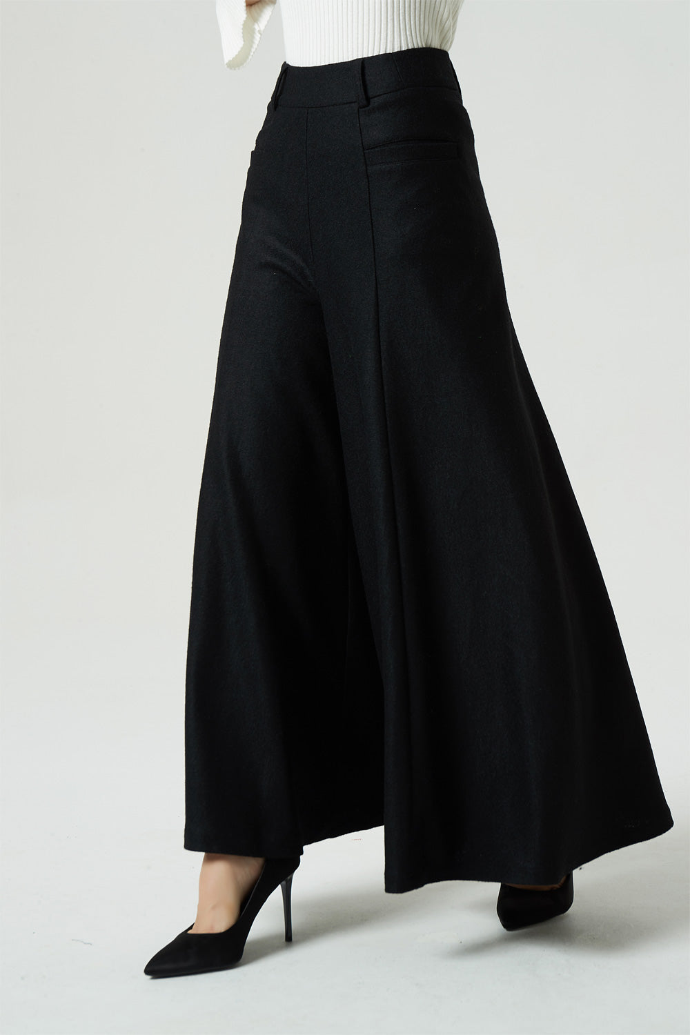 Elegant High Waist Wide Leg Flare Pants For Women Vintage Spring Ladies  Wide Leg Trousers With Solid Zipper, Perfect For Office And Casual Wear  From Shuishu, $21.95 | DHgate.Com