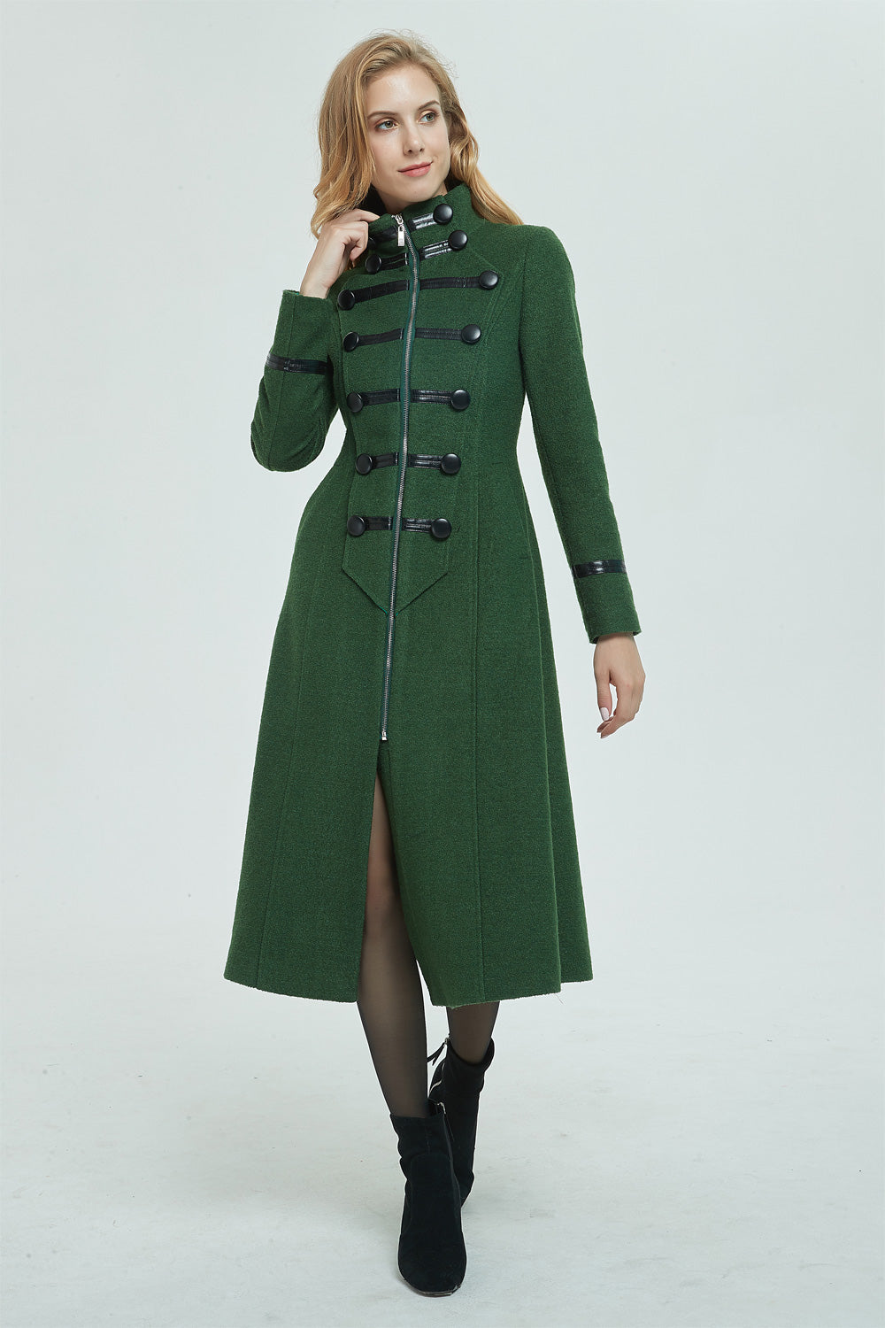 Green ladies shop winter coat