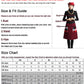 Red black wool dress winter warm dress maxi dress 1445